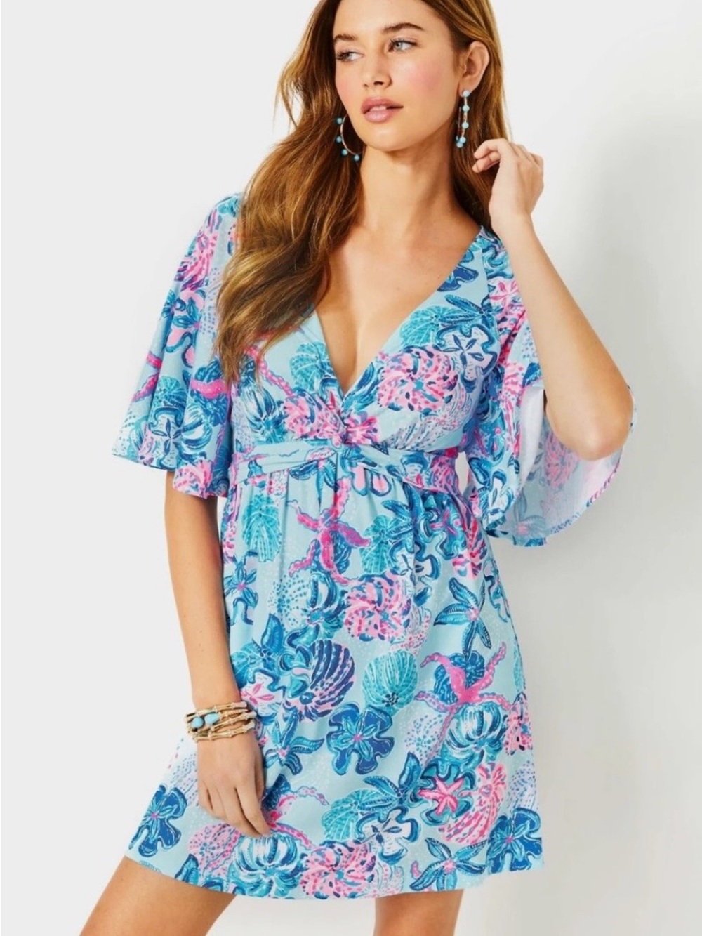 Lilly Pulitzer Minka Skirted Romper Dress Size Large Multi Bahamas Beachcomber